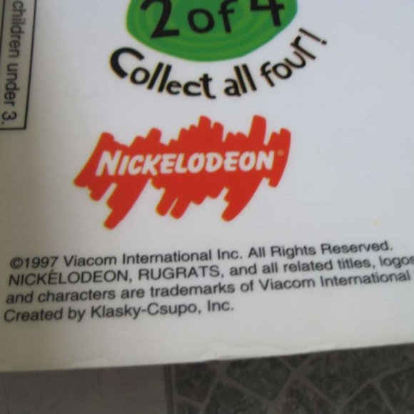 2 Sheets Nickelodeon's Rugrats Window Static Clings Blockbuster Play Pak 1997 - Picture 4 of 8